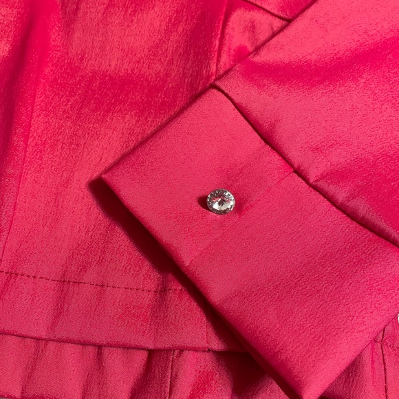 Gorgeous Cachet Hot Pink Dressy Top Sz 4 - Picture 5 of 5
